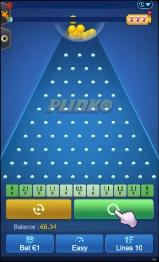 حكمنا على Plinko